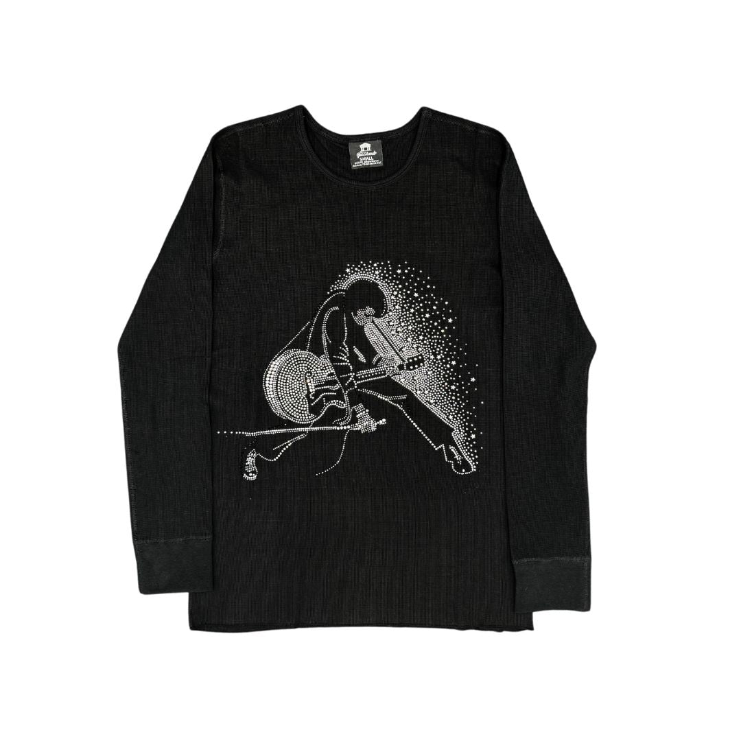 Elvis Signature Style: Elvis With Guitar Women's Long-Sleeve T-shirt