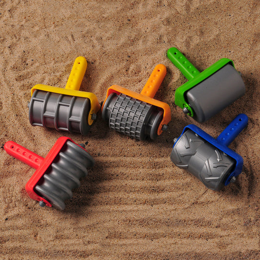 Textured Sand Rollers | Set of 5 Patterned Sensory Tools for Dough & Sand Play